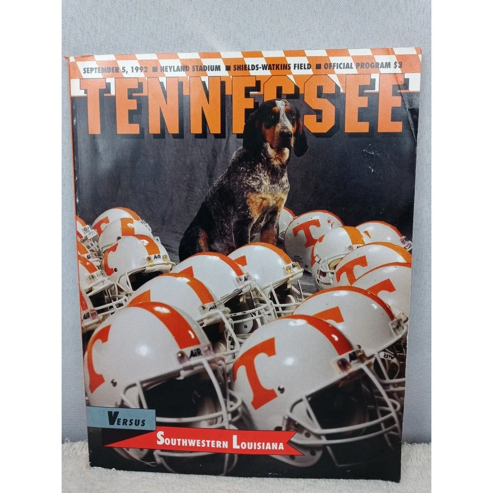 1992 Tennessee‎ Vols Gameday Program vs Southern LA Smokey UT Football NCAA